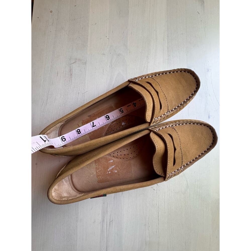 G.H. Bass Dylan Driver Tan Leather Moc Loafers Comfort Women Slip On Size 6 - Picture 4 of 9